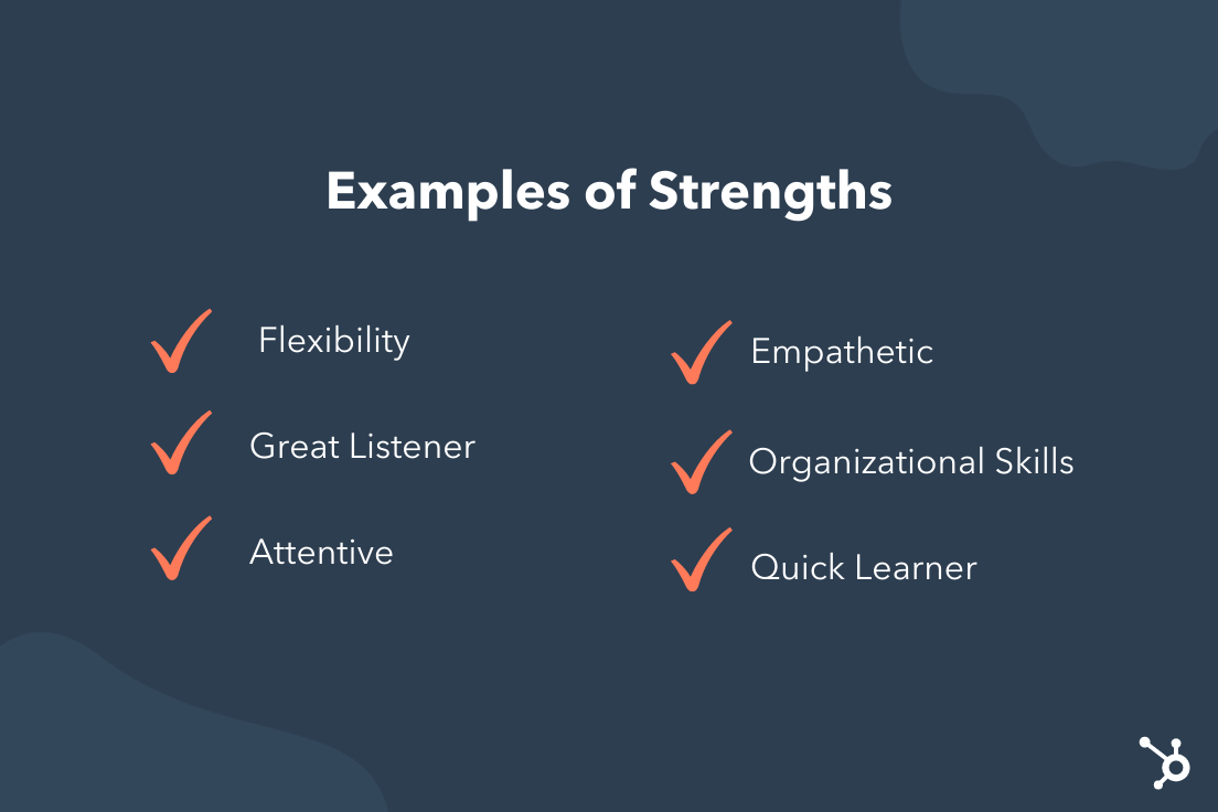 Strengths and weaknesses list
